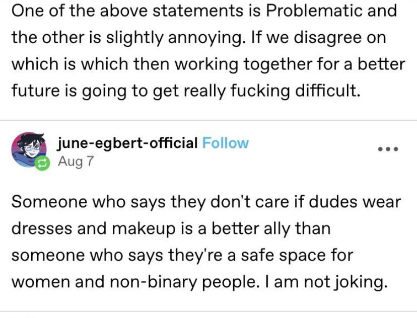 @scissorslor I’ll take someone with their heart in the right place over someone using PC language any day of the week.