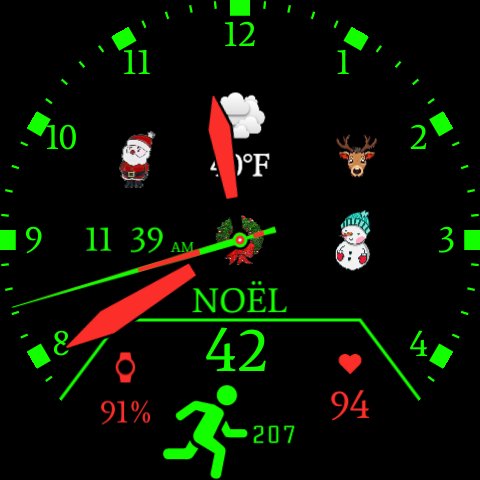 Made this gorgeous and elegant lil hybrid Christmas watch face just last night. It is now published and is #57 in my Pujie collection for Android Wear OS. Enjoy, and I hope everyone has a joyous holiday season no matter what your persuasion!
