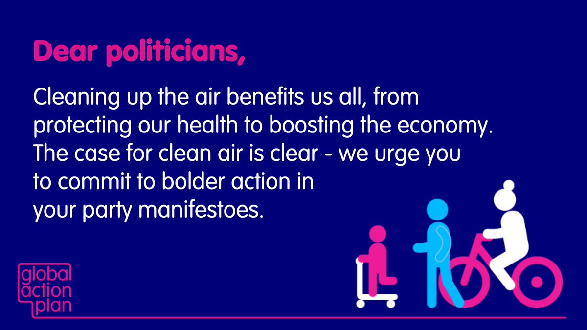 We've joined @globalactplan & 40 experts in urging UK political parties to commit to bolder action for clean air in their #manifestoes. The case for #CleanAir is clear – it’s time for politicians to act⏰ Read the letter now and join our call for action: raceequalityfoundation.org.uk/news/race-equa…