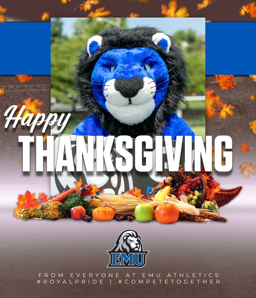 𝓗𝓪𝓹𝓹𝔂 𝓣𝓱𝓪𝓷𝓴𝓼𝓰𝓲𝓿𝓲𝓷𝓰! We are thankful for our student-athletes, coaches, staff, and everyone who supports our teams! 🦃

#RoyalPride | #CompeteTogether