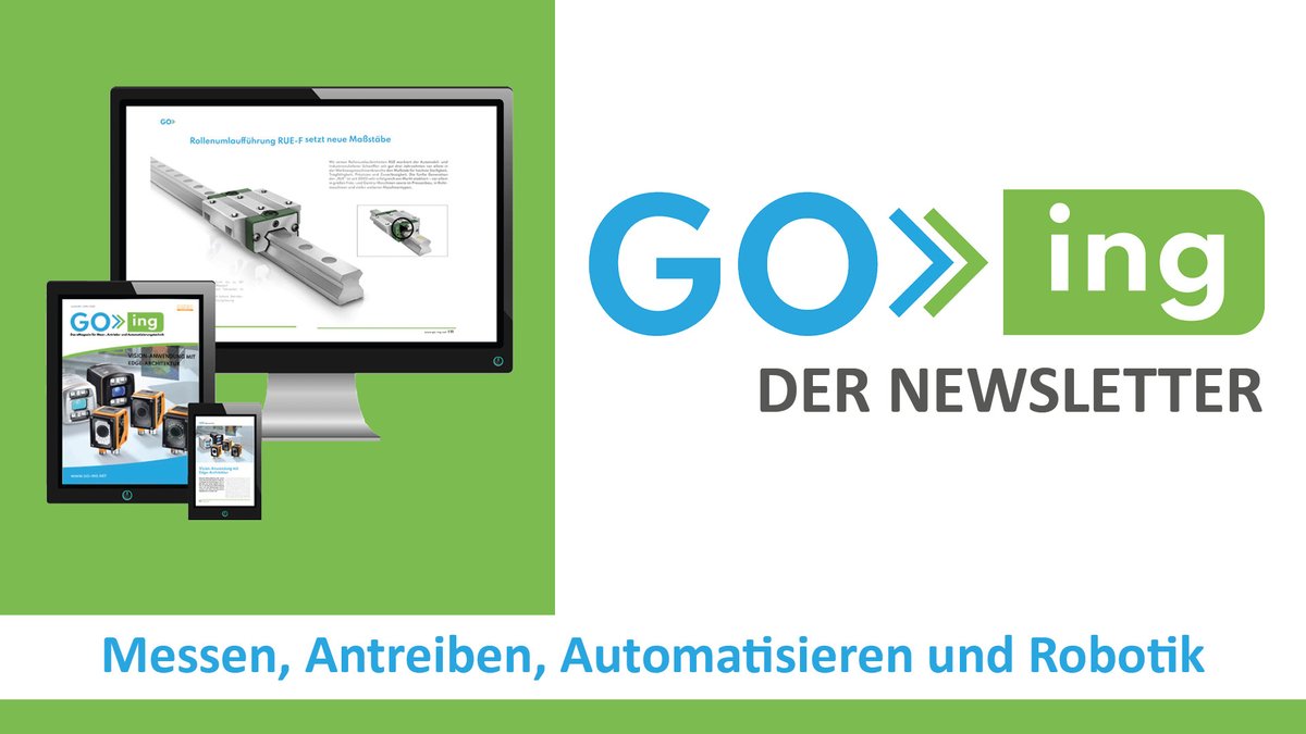 drivesweb's tweet photo. Unser eMagazin @GOing_magazin hat nun auch einen monatlichen LinkedIn-Newsletter. Entdecken Sie wertvolle Informationen rund um #Messen #Antreiben #Automatisieren und #Robotik im kompakten Format. Jetzt kostenlos abonnieren: https://t.co/vmsbjivsyn https://t.co/0H0hHSs7ex