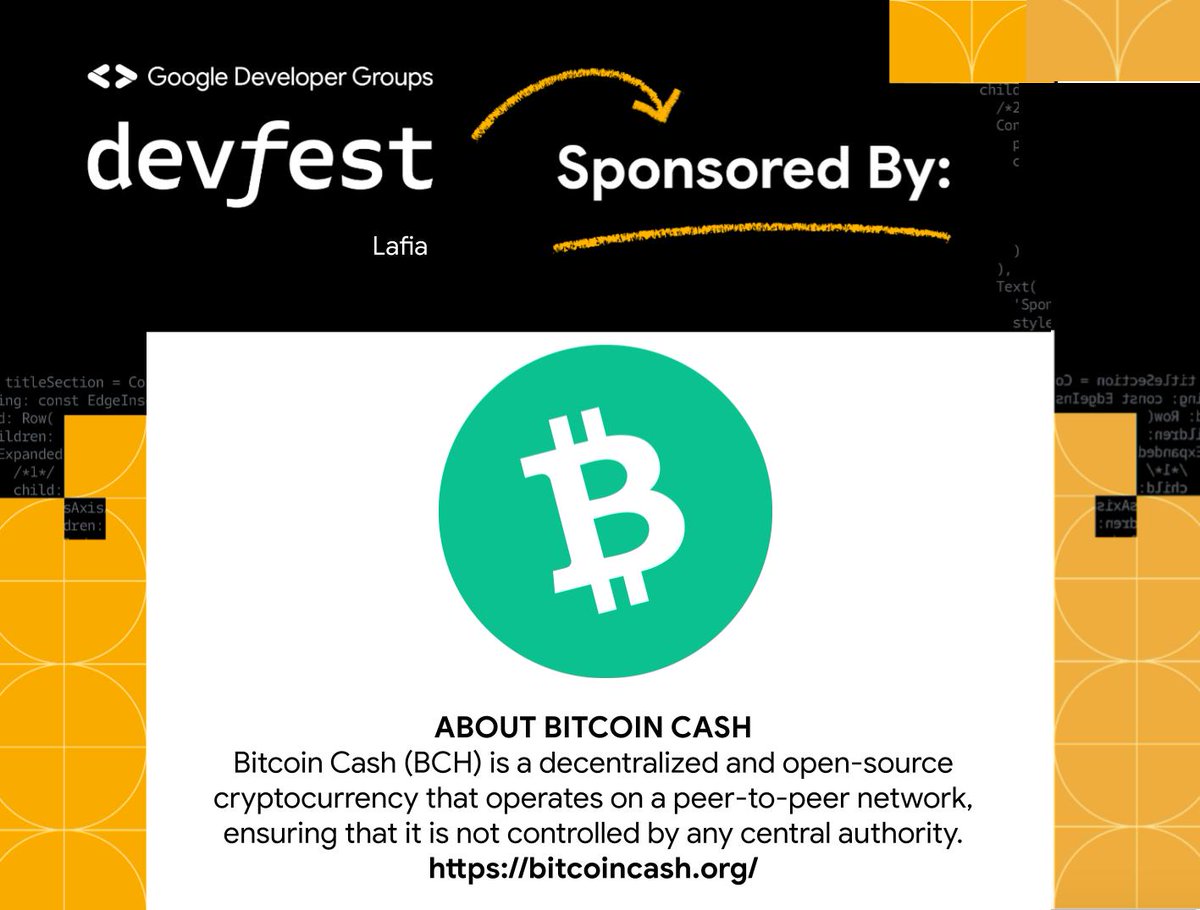 bch_nigeria's tweet image. &quot;Thrilled to have been a part of the phenomenal success at Devfest Lafia! 🚀 Bitcoin Cash is proud to have sponsored this fantastic event. Here&apos;s to more great moments and collaborations ahead! 🌐💙 #DevfestLafia #BitcoinCash @BchFestival
