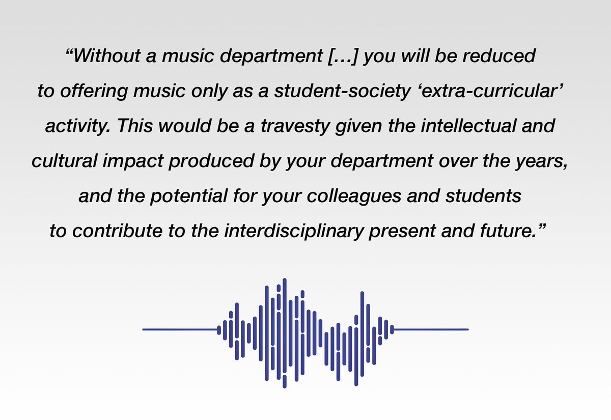 We have co-signed a letter to the Vice-Chancellor, VC’s Group and Board of Governors @oxford_brookes urging them to rethink the closure of music there. #SaveMusicatBrookes @musicatbrookes With @royalmusical @SocMusAnalysis @bfeadmin @MusicHigherEd