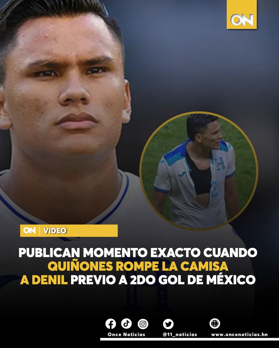 canal11hn's tweet photo. #VIDEO📹| En el polémico partido de México contra Honduras se vieron muchas irregularidades y roces entre los jugadores; como uno que pasó desapercibido que involucró al defensa catracho Denil Maldonado.
Mira video aquí👉🏼: https://t.co/uvmASLqRqD
#Denil #camisa #rompe https://t.co/mDiCufyddx