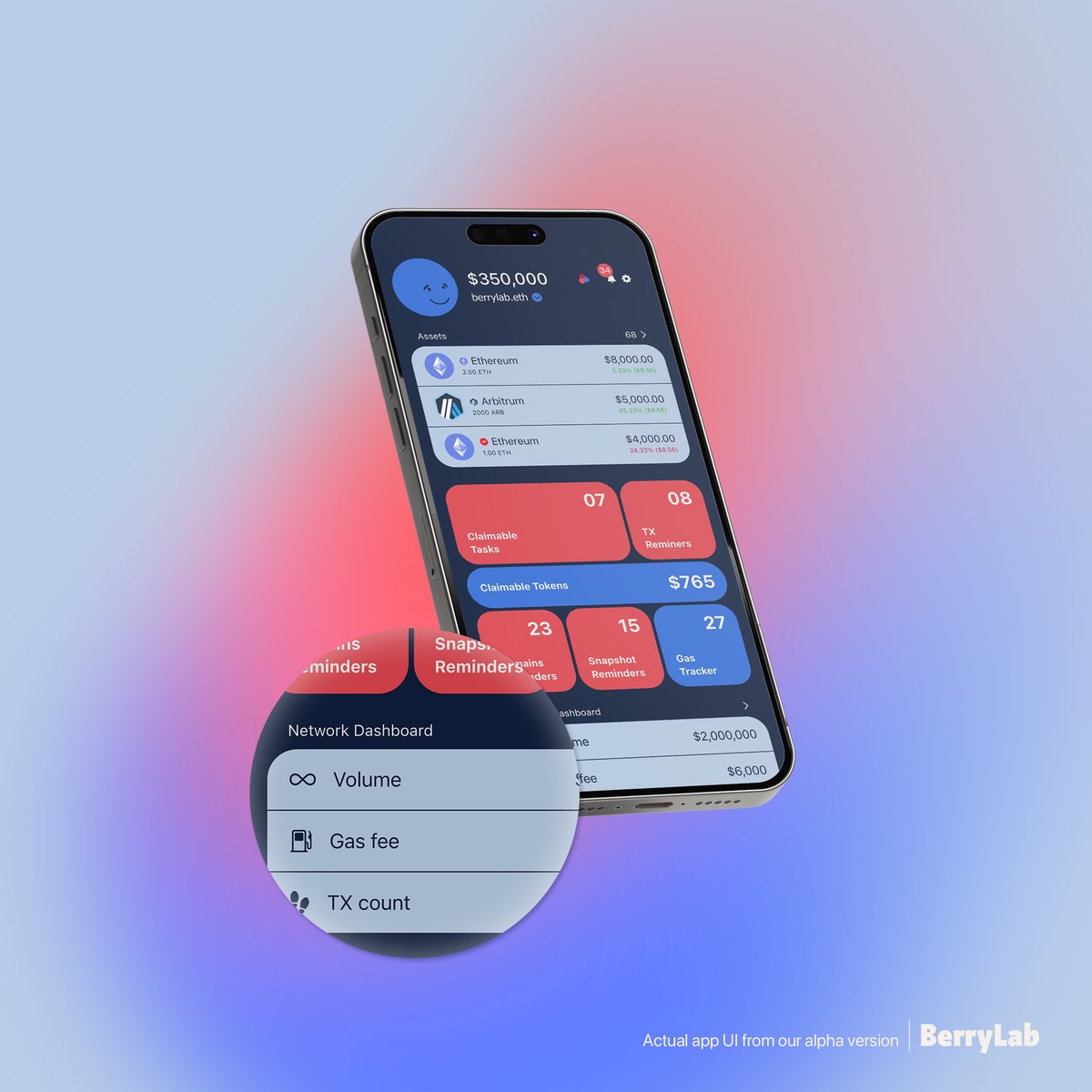 Network Dashboard: Master Your Blockchain

Operations At Berry Lab, we understand the importance of having a comprehensive overview of your blockchain history. 
The Network Dashboard is designed to empower users with insights and control over their blockchain activities. 
Here's