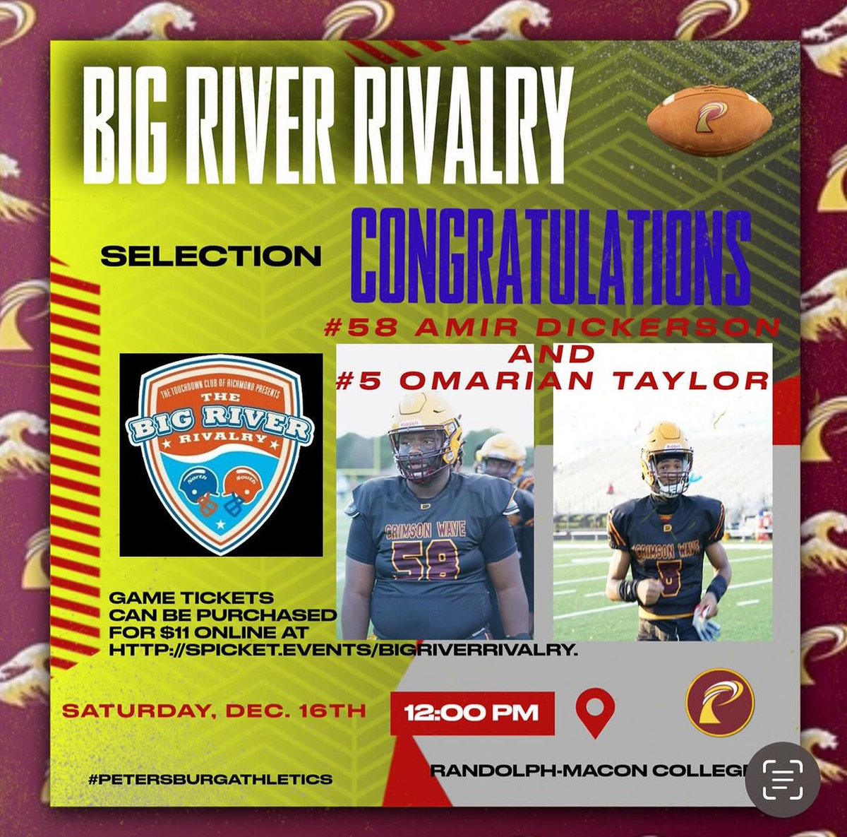 Amir Dickerson (@58isamirrr) on Twitter photo I would love to say i would be attending this years Big River Rivalry Game <a href="/coachliek4/">Liek_4</a> <a href="/CoachDMartinPHS/">Dennis Martin, Sr.</a> <a href="/gr8_coach/">Coach Gr8 Scott</a> @CoachSCPayne <a href="/Coach_TWatson/">Trumaine Watson</a> I would love to say i would be attending this years Big River Rivalry Game <a href="/coachliek4/">Liek_4</a> <a href="/CoachDMartinPHS/">Dennis Martin, Sr.</a> <a href="/gr8_coach/">Coach Gr8 Scott</a> @CoachSCPayne <a href="/Coach_TWatson/">Trumaine Watson</a>