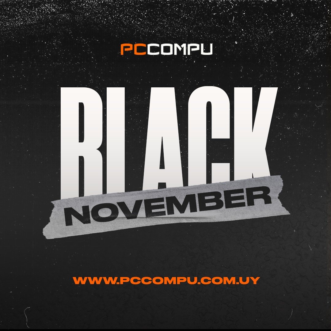 Se viene con todo el #BlackFriday2023 😃
Por eso, extendemos del 24 al 30 de Noviembre 😍
 
Descuentos de hasta 40% y pagando con Tarjetas Master Card hasta 25% Extra! 🤩
 
pccompu.com.uy 
#BlackFriday #BlackFridayDeals #BlackNovember #ViernesNegro