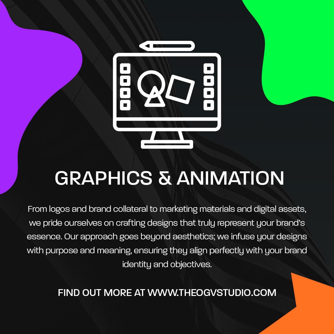 theogvstudio's tweet photo. Our team can help you with all things creative… Keen to work with us? Drop us a message at info@theogvstudio.com 🙌🏻

Find out more now: https://t.co/1IQTVcNqjs 🔗

#branddevelopment #theogvstudio #branddesign #graphicdesign #animation https://t.co/16h3i972HB