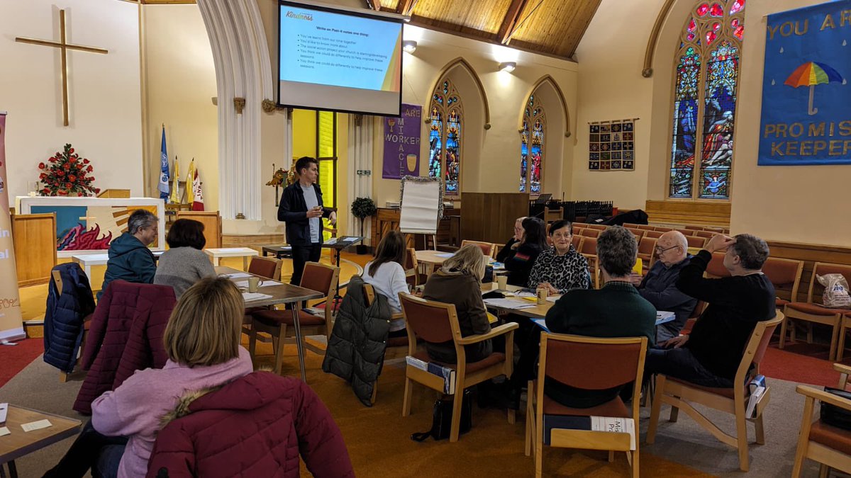 TogethLiv's tweet photo. A wonderful final session to conclude our #networkofkindness Learning Community in Sefton North Deanery, at @stlukecrosby today. Incredibly encouraging work from all 13 churches involved, towards launching social action projects in their communities next year 🙏 #biggerdifference https://t.co/P5S9iYwF13