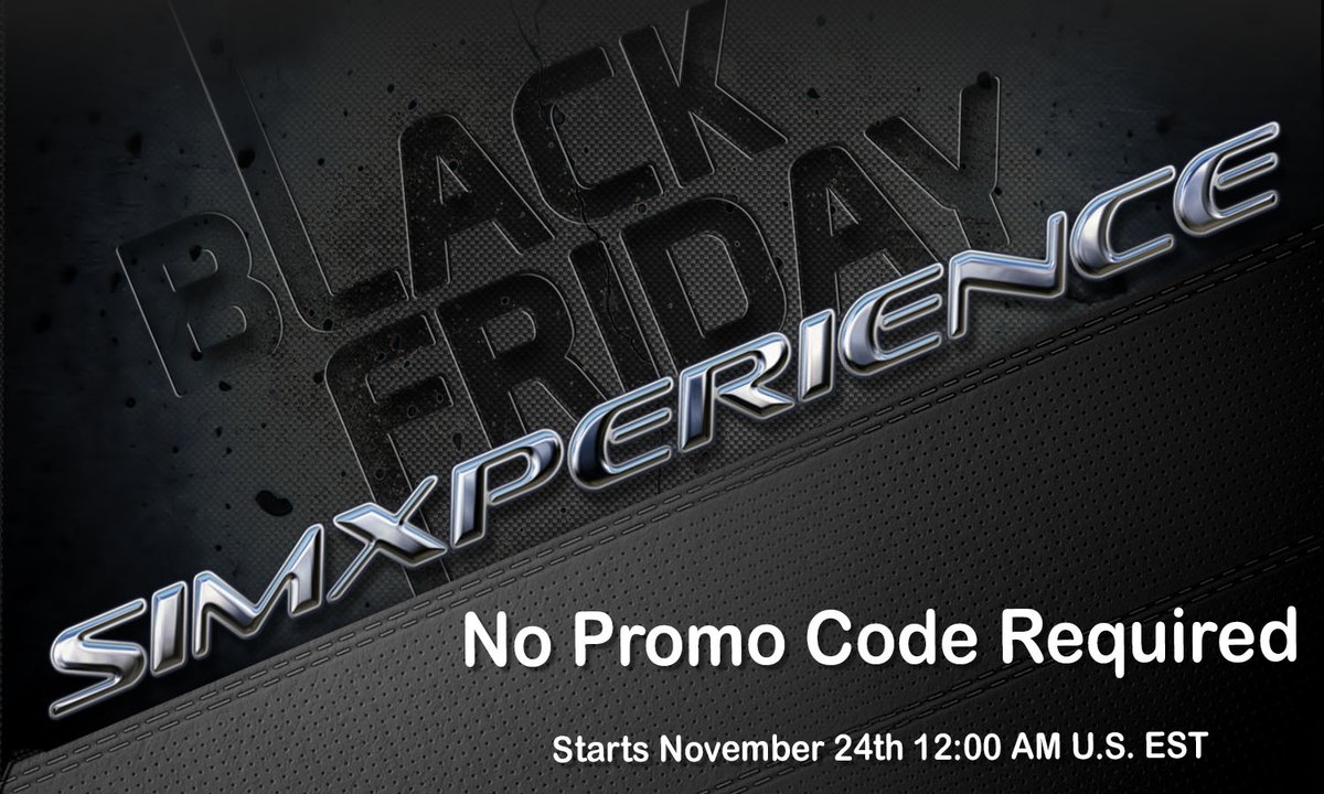 SimXperience Black Friday Sale Starts Now. Learn more here: SimXperience.com/r/3Fh
