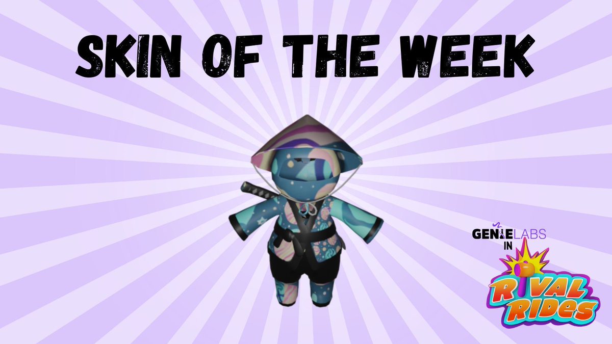 This week ➡️ more than 1,500 skins were generated with the GenieLabs engine! 😲
Here's our #SkinoftheWeek ✨ Send us a picture of your best-generated skin and maybe yours will be featured next week 🤞 
<a href="/RivalRides/">Rival Rides: VR Party Game</a>
#Gaming #AI #VR #UGC