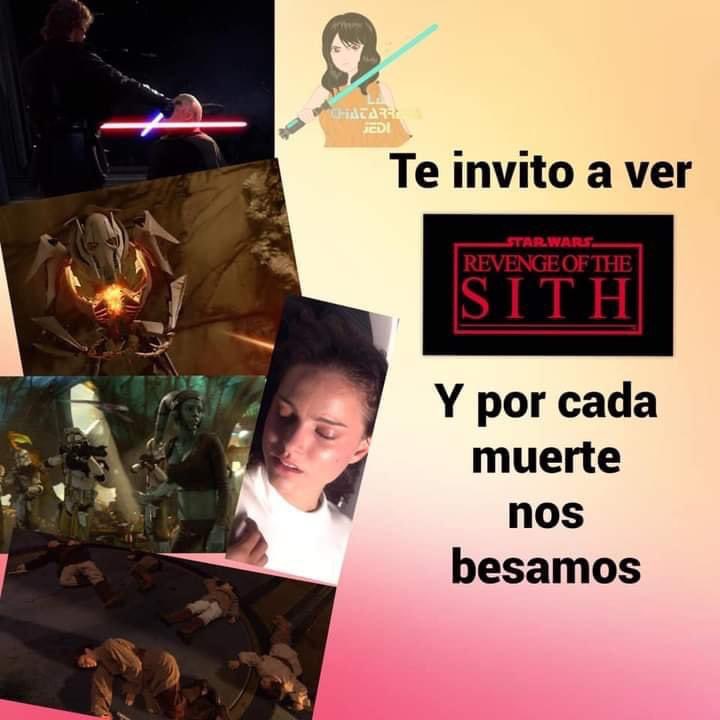 SombradeImperio's tweet photo. Ya hay plan para el próximo día de los enamorados 🥰😍😉😅😂😂😂😂😂
#StarWars #LaVenganzadelosSith https://t.co/DASjodLqJS