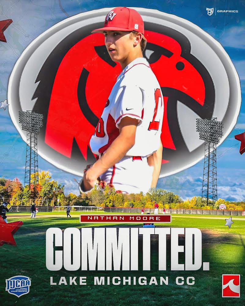 Extremely blessed and thankful to announce my commitment to Lake Michigan College to continue my athletic and academic career! #rollredhawks <a href="/TheGeorge19/">Alex George</a> <a href="/Olivet40Hall/">John Hall</a> <a href="/ProspectsHall/">Detroit Prospects</a> <a href="/mikerice02/">Mike Rice</a>