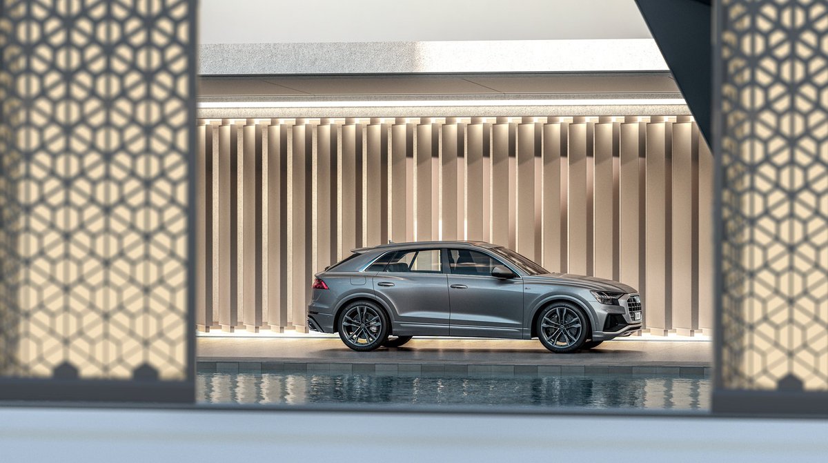 AudiKuwait's tweet photo. تجمع
#AudiQ8
بين الأناقة والإستخدام العملي.
The #Audi #Q8 brings together classiness with practical usability.
#Kuwait #AudiKuwait #AudiMiddleEast #quattro https://t.co/dEQJeLMQ3P