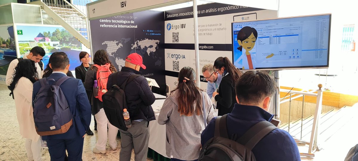ibv_org's tweet photo. Nuestros compañeros están en el 2º Congreso #ELSSA en la Ciudad de México, hasta el 24 de noviembre, informando a todos los visitantes de nuestras tecnologías #Ergo/IBV y #ErgoIA.
¡Te esperamos en el 📍 stand 17! https://t.co/HhVMThzqnV