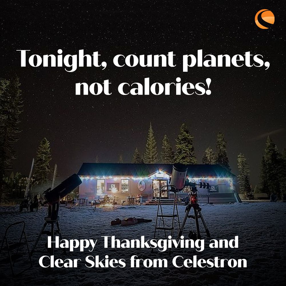 🦃🌌 This Thanksgiving, let's switch it up! 🚀 Who needs to count calories when you can count planets? 🌍🪐 Dive into the cosmic feast and embrace the gravitational pull of gratitude! 🙌🍂 #ThanksgivingGalaxyStyle #CountPlanetsNotCalories #FeastModeActivated 🍽️🌠