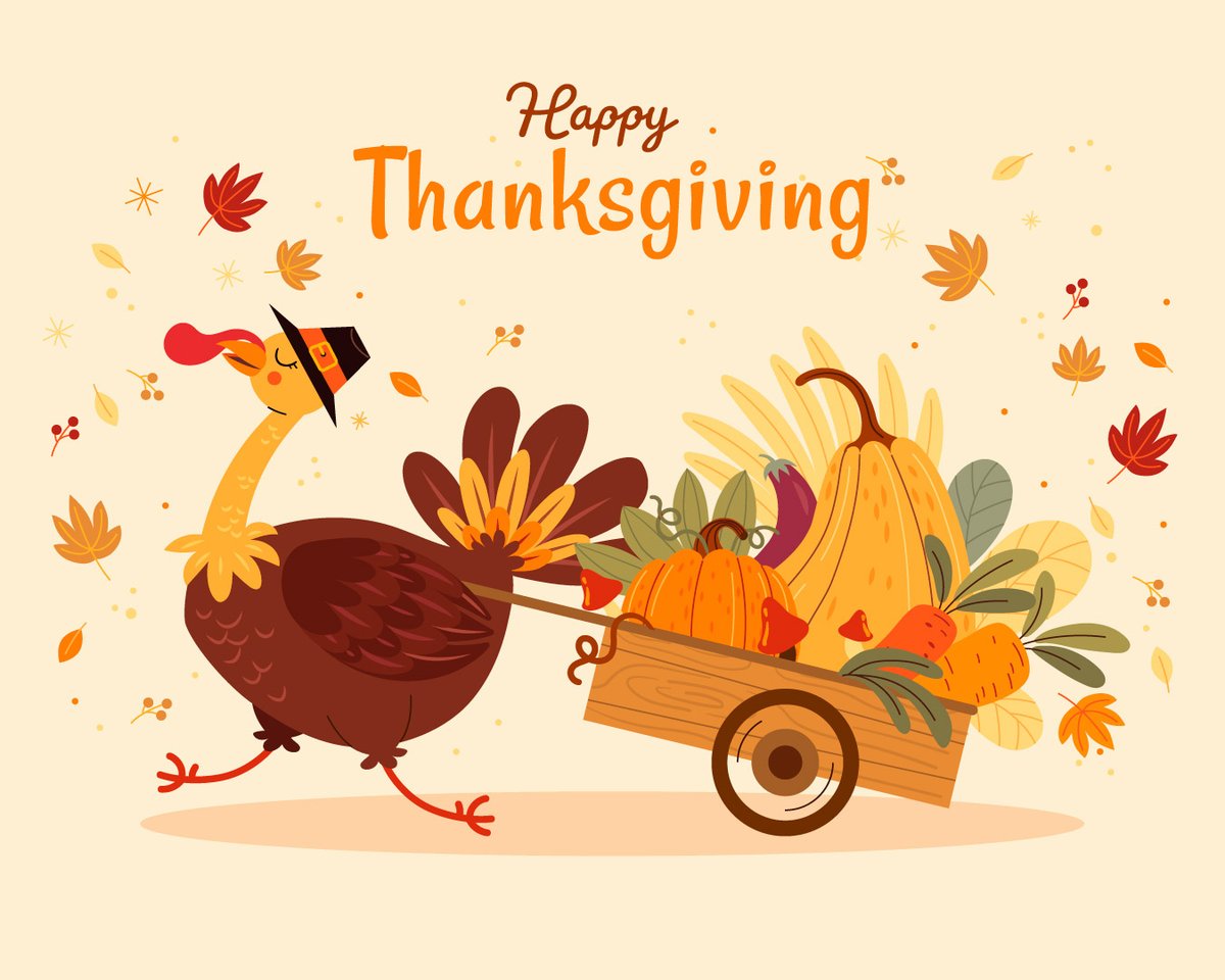Wishing everyone a Happy #Thanksgiving, surrounded by loved ones! 🍁🥧

Today, as we gather with family and friends, let's cherish the moments of togetherness, warmth, and gratitude. May your day be filled with love, laughter, and delicious food. Happy Thanksgiving! 🧡🍽️ #Family