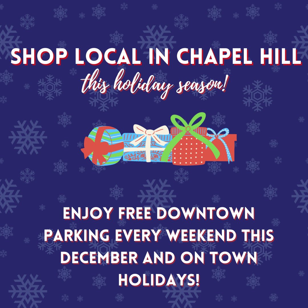 Shop local this holiday season! Remember that parking is free on Town Holidays, and we're excited to offer free weekend parking all December long. 🛍️🅿️❄️

Looking for a place to park? Check out parkonthehill.com or the @parkmobile app!