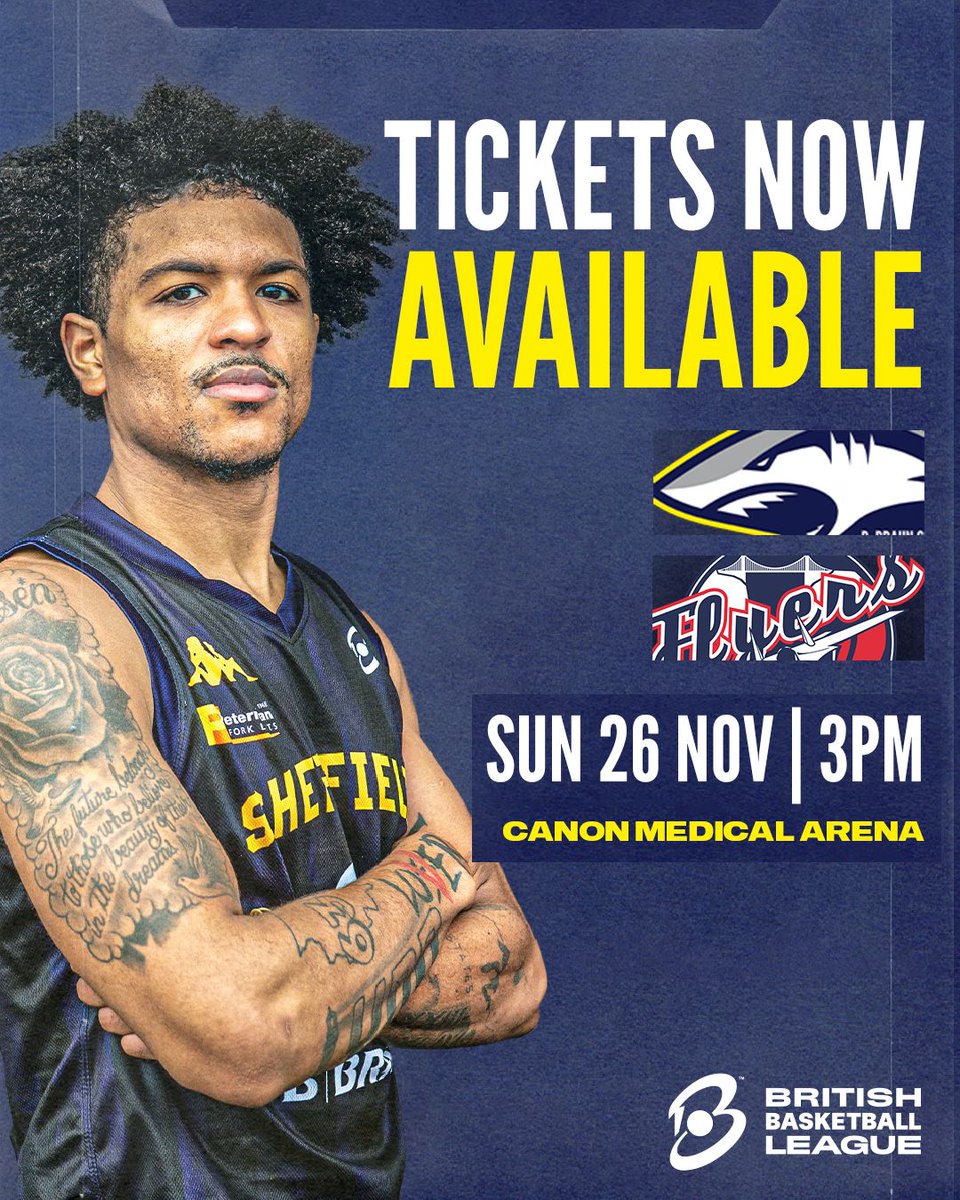 Get your tickets!! Double-header day with the Sheffield Hatters. Ticket gains entry to both. 🎟️ buff.ly/3QMlNL0 3pm Sharks v Flyers 6pm Hatters v Eagles
