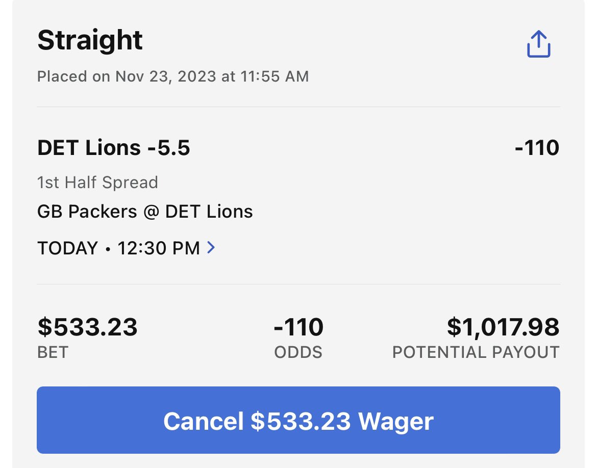 KevyBets's tweet photo. Happy Turkey Day and Happy Day 6 ladies and gentleman. 

Woke up nervous, stressed, most definitely not hung over. BUT IM HUNGRY FOR Ws. 

$10 —> $10k 
Lions 1H -5.5 

😈🙏💸 https://t.co/QZXUmhWVYj
