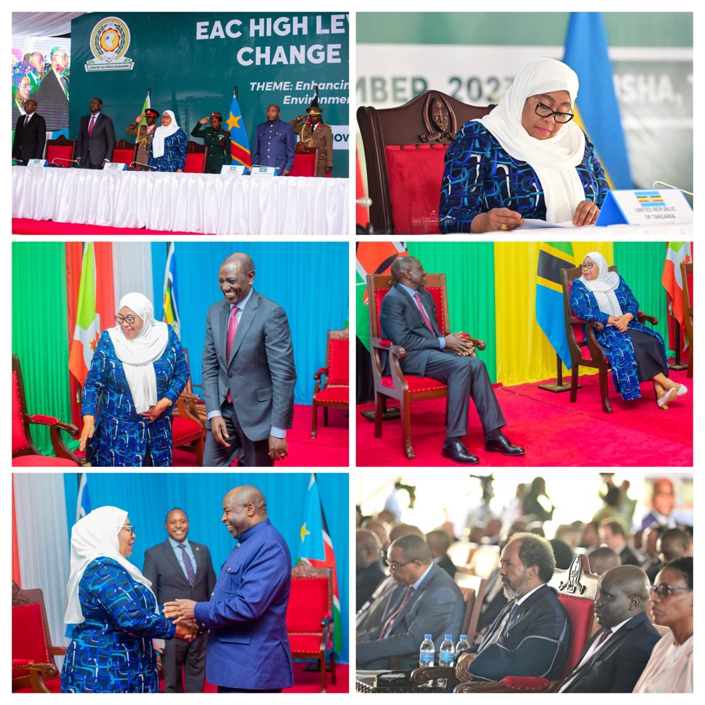 Nimewapokea Marais wa Nchi na Wawakilishi wa Viongozi wa Nchi za Jumuiya ya Afrika Mashariki, kushiriki Mkutano wa 23 kuhusu Mabadiliko ya Tabianchi na Usalama wa Chakula jijini Arusha. 

Kazi Inaendelea. Kazi ya kutafuta majawabu dhidi ya athari za mabadiliko ya tabianchi kwenye