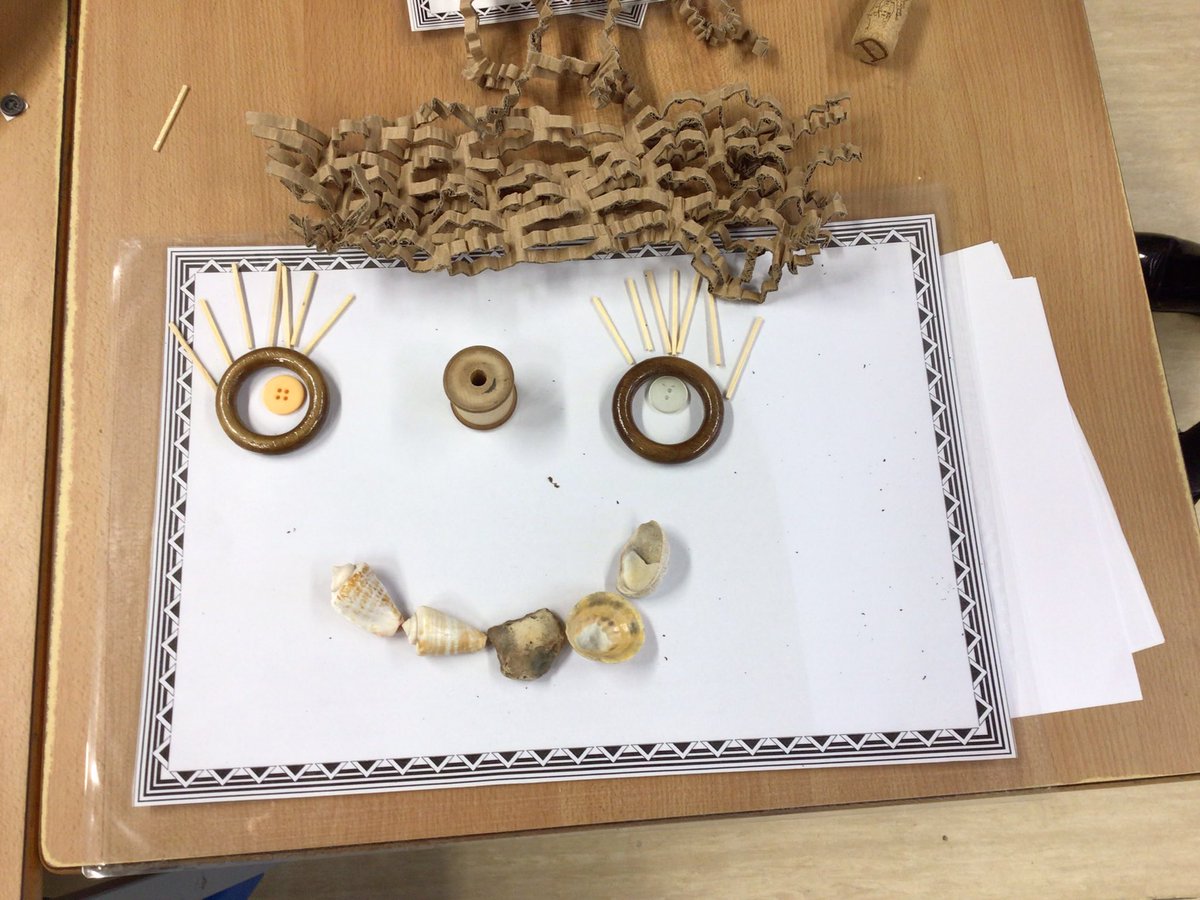 BPSEYFS's tweet image. This week in maths we have been finding out about the parts of a whole number.  In our continuous provision the children have been using the small parts to make the parts of a whole face.
