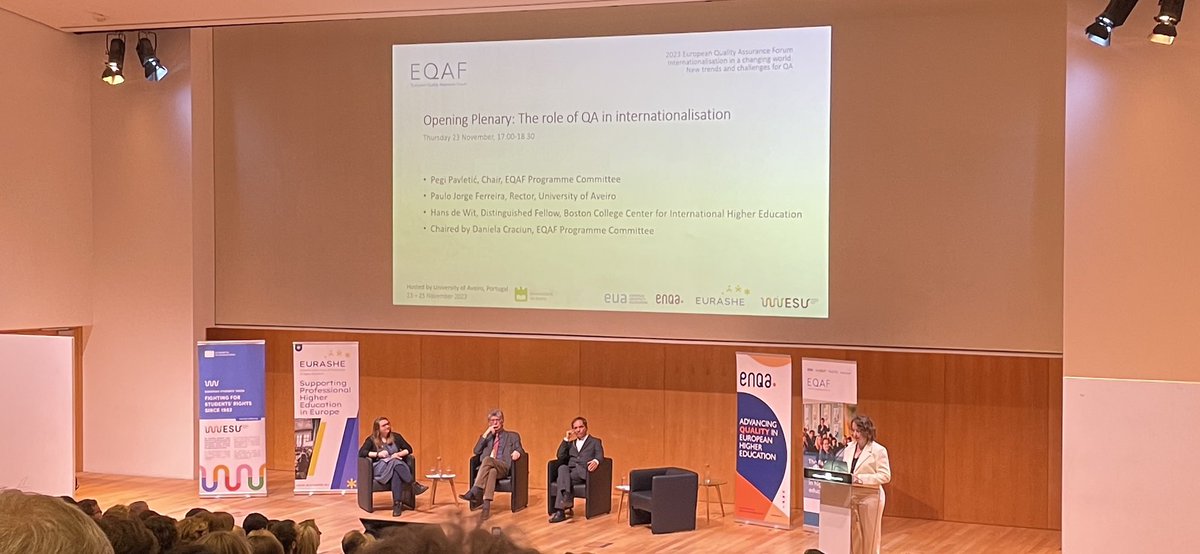 It’s time to open #EQAF2023. Looking forward to 3 days of amazing QA discussions!
<a href="/ENQAtwt/">ENQA</a> @EURASHE <a href="/ESUtwt/">European Students' Union (ESU)</a> <a href="/euatweets/">EUA</a>