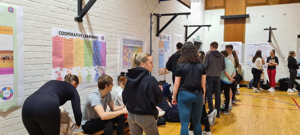 UoE_PE's tweet image. Fantastic #PosterPresentations today from the #MAPE Year 2 students @MorayHouse, showing their understanding of #adaptive #pedagogy in #MBP