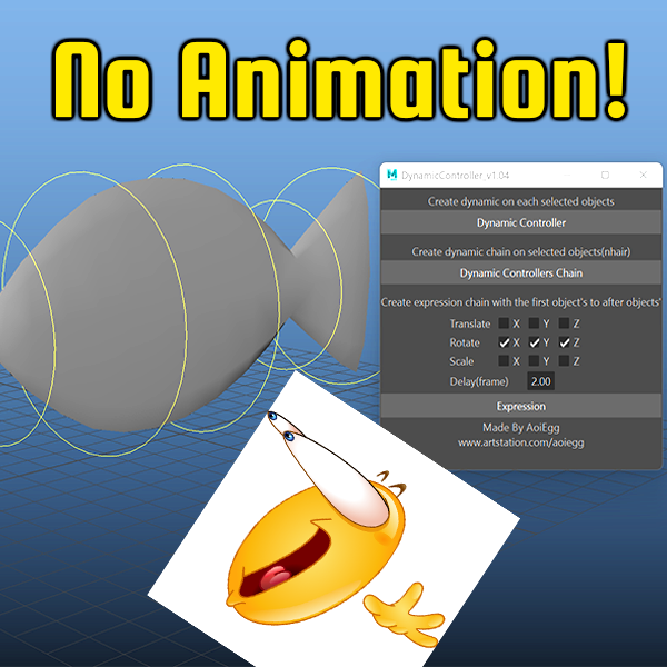 AoiEgg_o_'s tweet photo. Just made my first personal tool :D
I'm still learning, hopefully is good, maybe future update???
Free Maya animation Quick Dynamic on @Gumroad https://t.co/zc2DDbJt5u
#free #maya #tool #animation #quickanimation https://t.co/Ab00wSUYac