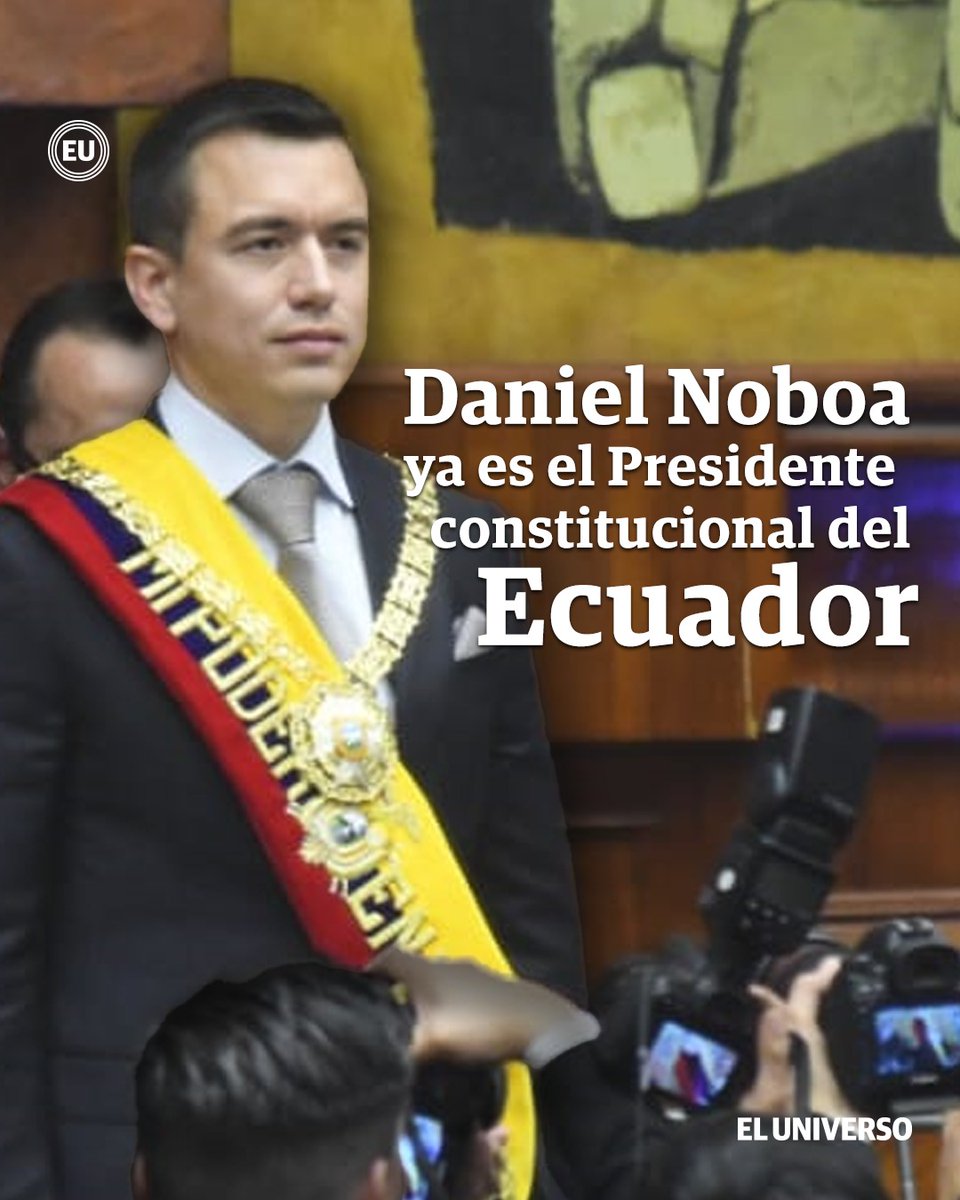 eluniversocom's tweet photo. "Mi familia y yo hemos experimentado persecuciones políticas, pero siento la obligación de romper este ciclo de revanchas. Para muchos estos es difícil de entender. No podemos repetir las mismas políticas del pasado", dice Daniel Noboa en su primer discurso como presidente de Ecuador. 

Lee más: ►https://t.co/azRXSlYAxz