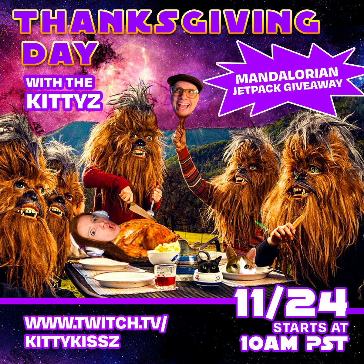 Thanksgiving Day @SWTOR Stream Starts at 10 AM (PACIFIC) Come join us!