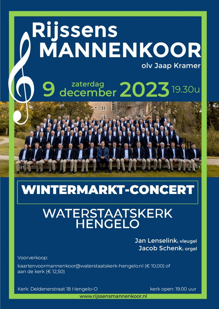 Weer een mooi concert nu in Hengelo.
