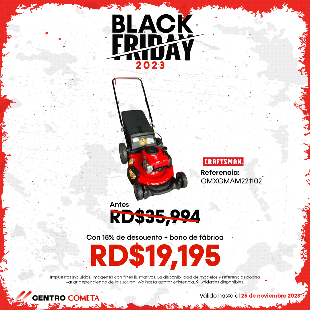 ¡Ahorra a lo grande con Craftsman! 😯

Adicionalmente al 15% de descuento en los productos de la marca Craftsman tendrás un increíble bono de fábrica 🤩🔥

Yo soy tú y compro mis herramientas sin pensarlo dos veces 😎​😉
Nota:
-Válido hasta el 25 de noviembre 2023.