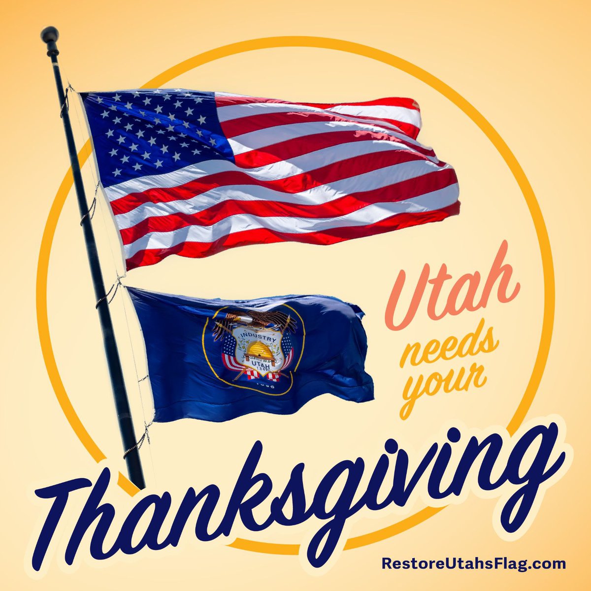 RestoreUtahFlag's tweet photo. 🍁 Wishing the beautiful people of the state of #Utah a Thanksgiving filled with the warmth of gratitude and the joy of unity.

🍁Grateful for beautiful stunning Utah landscapes as well as the bonds that bring communities together. 

🍁May we work to preserve our heritage and all that we hold dear.

#Utah #Utahflag
#RestoreUtahsFlag
#SaltLakeCity
#Riverton
#CacheValley
#Davis
#Weber
#UtahValley
#StGeorge
#CedarCity
#Moab
#Vernal