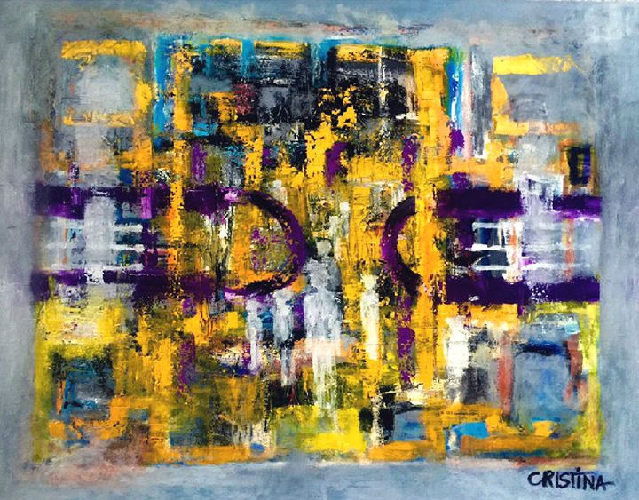 CRISTINAARTIST's tweet photo. Art of the Day: "MYSTIC LANDSCAPE XII". Buy at: https://t.co/FzBYOp4Vbg https://t.co/TouJWalYdt