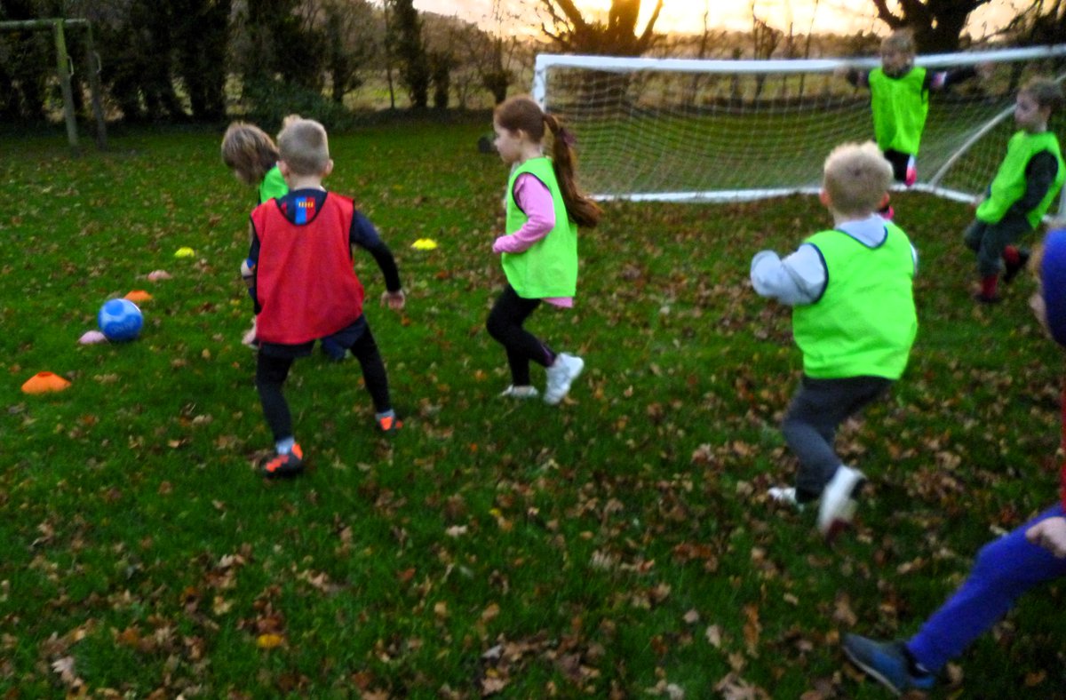 ⚽️Well done to our Y1 & Y2 footballers. Great fun tonight after school⚽️ The new player made a great impression🦫