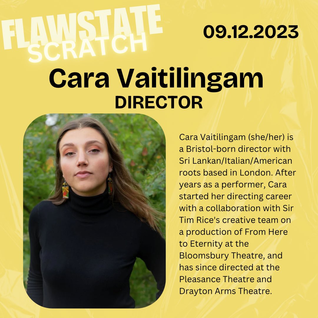 ⚡️SATURDAY’S LINEUP⚡️

Meet the creative team of “TRAIN OF THOUGHT”

Written &amp; performed by Gregor Copeland &amp; Molly Barton
Directed by Cara Vaitilingam🔥

Book your tickets via goldengoosetheatre.co.uk/whatson/flawst… 🪩🪩🪩