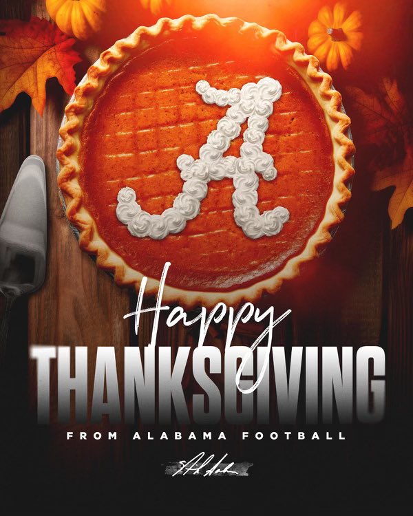 Thanksgiving love from the guys <a href="/AlabamaFTBL/">Alabama Football</a> ! <a href="/FBCoachWolf/">Eric Wolford</a> @KirkBarron73 @T_Rees11
