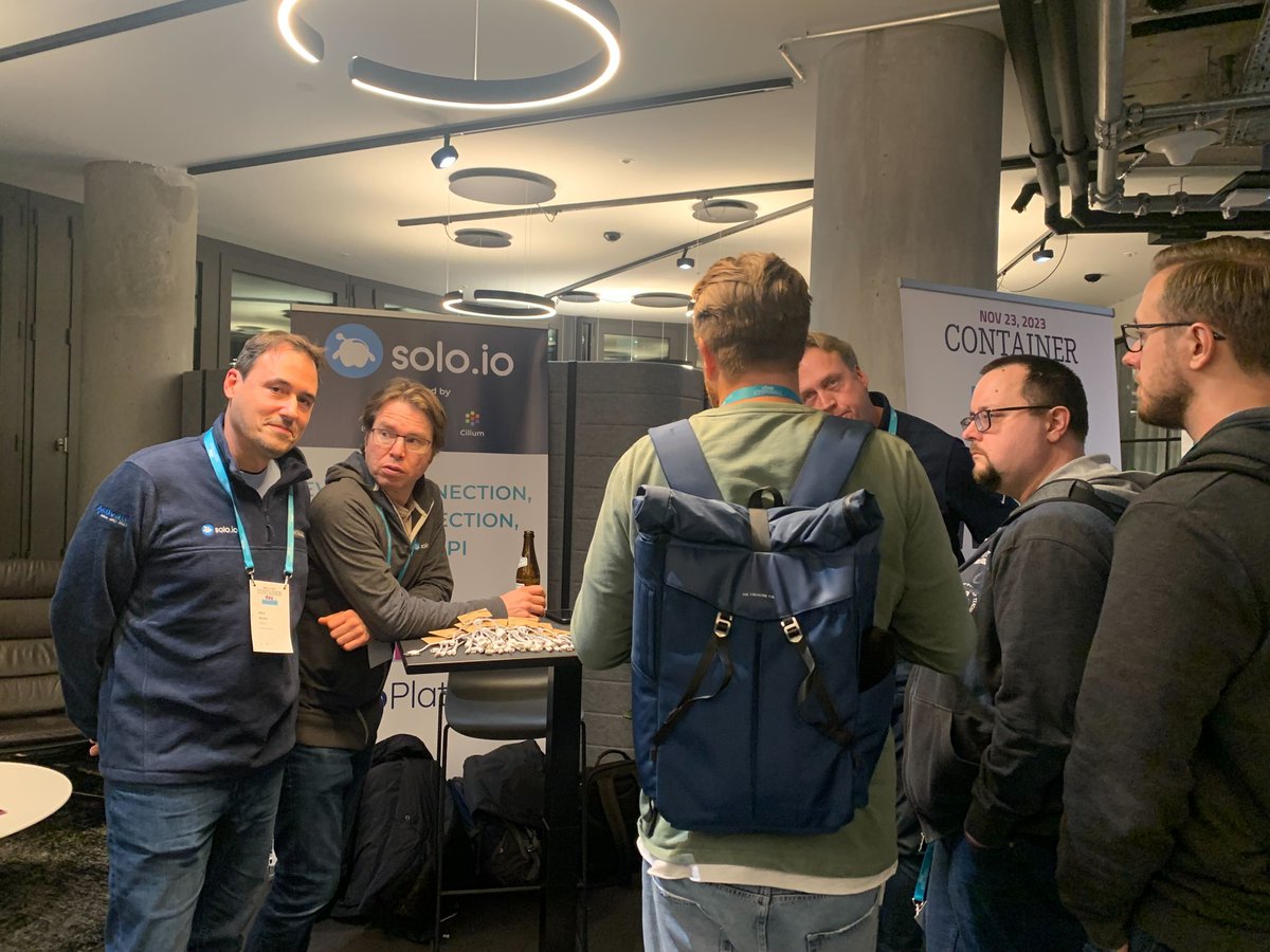 ConDaysEU's tweet image. Wow! It was an incredible day full of great insights, knowledge, valuable exchange and connections! And with this we are kicking off the conference afterparty! 🥳🍹Stay tuned for more upcoming events.
#ContainerDayWorkshops