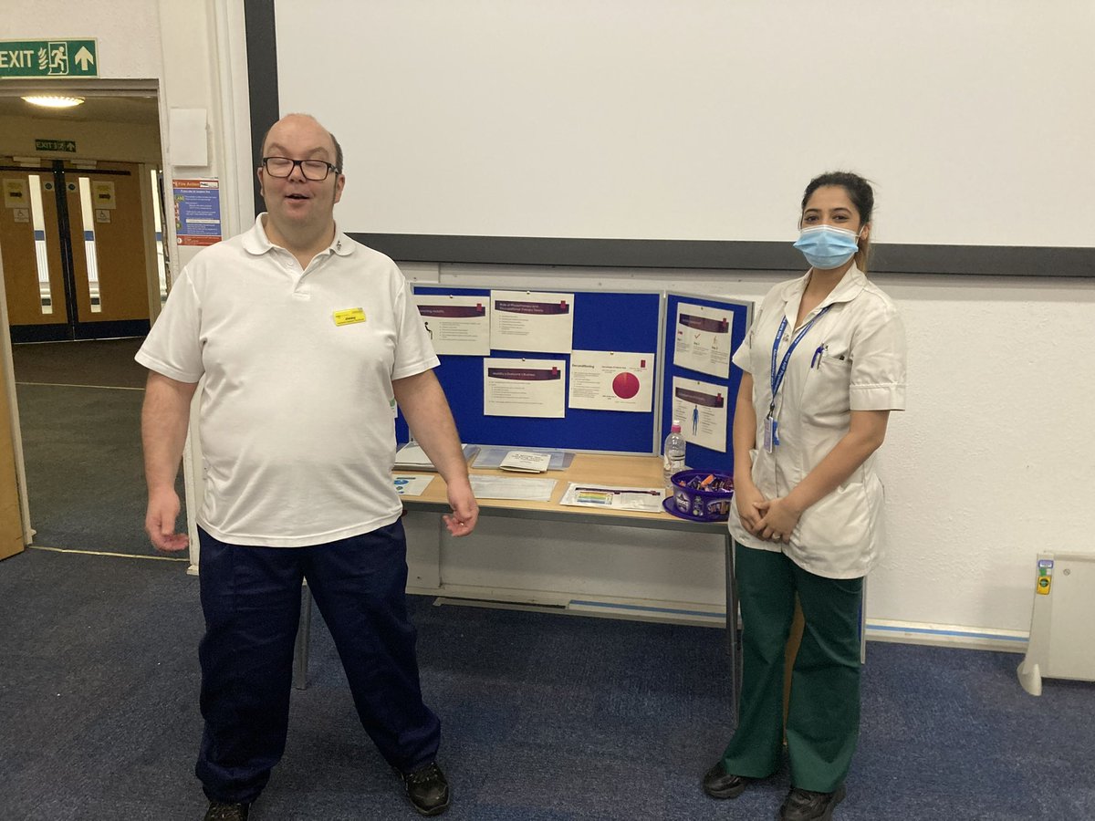 Brilliant day supporting are support worker week
Talking to are awesome HCAs about preventing are patients from decondition and getting dressed each day and working with therapists to achieve there patient rehab goals <a href="/Twinsare7/">Melanie 👸🏻</a> <a href="/HannahS40318344/">Hannah Scott</a> <a href="/TherapiesKGH/">Therapies@KGH</a> <a href="/JenniHarris6/">Jenni Harris💙</a>