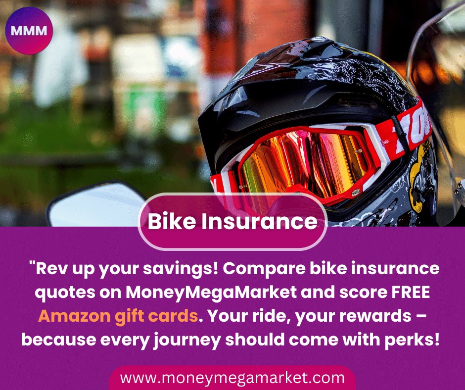 Ride in style and reap the rewards! 🏍️💳 Compare bike insurance quotes with MoneyMegaMarket and enjoy FREE Amazon gift cards. Your journey just got more rewarding!
#bikeinsurance #rideandreward #MoneyMegaMarket #savingways #ridesafely #fyp