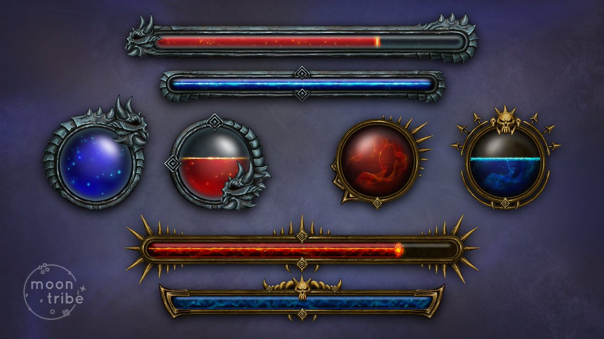 My RPG health/mana bar collection is almost ready to hit the marketplace. Just give me a few more days to wrestle with the Unreal UI system. It's like trying to teach a cat to high-five. 😅
#UnrealEngine #GameDev #indiedev #gameart #gameUI #UE #IndieGameDev #gameassets