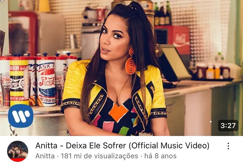 realidade: anitta é a percursora do audiovisual no brasil, passaram a investir em clipes depois que ela surgiu em 2013