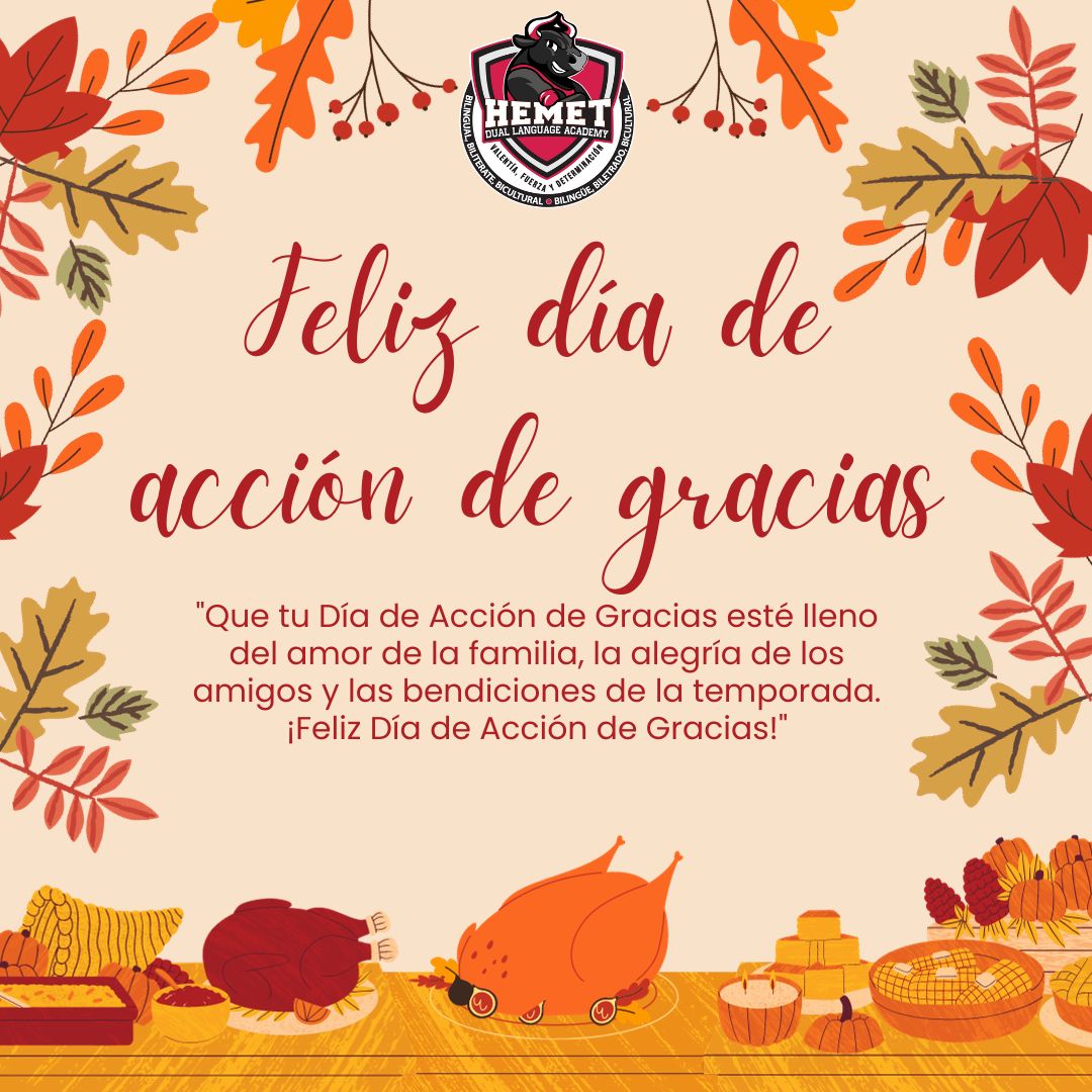 HDLA sends good wishes to you and your family this Thanksgiving!
#HDLAtoros
#TheHUSDway