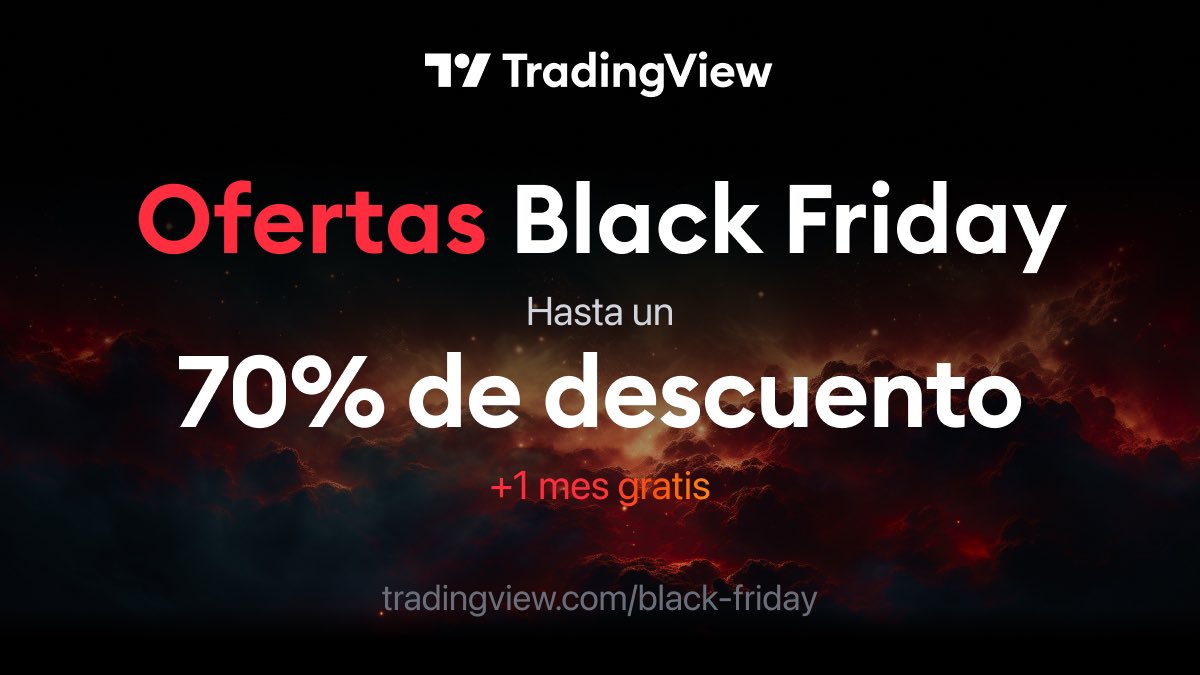 🎁 SORTEO 1 Suscripción anual de Tradingview PREMIUM! 🔥

Requisitos:

- Dar RT
- Mencionar a un amigo
- Seguir a <a href="/es_tradingview/">TradingView en español</a> 

Daré el ganador en 48h. Mucha suerte! 🍀