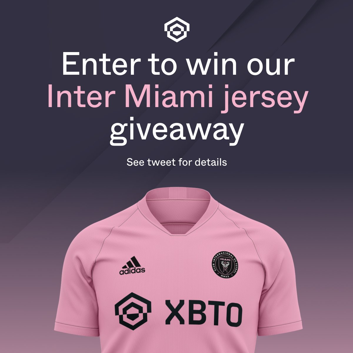 xbtogroup's tweet photo. It’s not $4B but it’s something! We’re celebrating Thanksgiving by giving away 4 @InterMiamiCF  jerseys (La Noche) to 4 lucky people. 

Participate by retweeting, following @xbtogroup , and tagging 4 friends. 

XBTO: where traditional finance meets digital assets. #DigitalAssets 

Note: Entries close on 24 Nov 2023 at 23:59 ET.