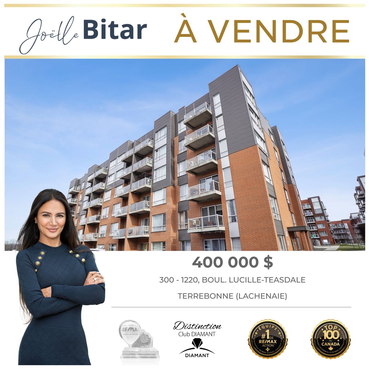 joellebitar7's tweet photo. JOELLE BITAR
À VENDRE I FOR SALE
https://t.co/UZpOr6g2N3
300 - 1220 Boul. Lucille-Teasdale
Terrebonne (Lachenaie)
PRIX: 400 000$
#mtl #joellebitar #architecture #luxuryrealestate #interiordesign #topbroker #remaxaction #remaxcollection #remaxmontreal #topbrokermontreal https://t.co/XDOC7cEvEA