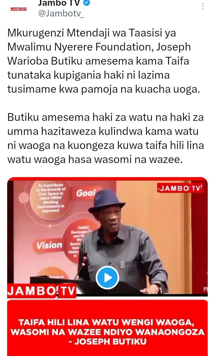 NicksonJastin's tweet photo. @NchimbiRas @bajabiri @ChademaTz @zittokabwe Basi msikilize hata Butiku

Kizazi cha WAOGA

https://t.co/TFc77RVAOo https://t.co/3vwQfV3Uvt