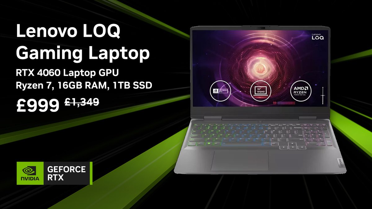  Lenovo LOQ Gaming Laptop, NVIDIA GeForce RTX 4060