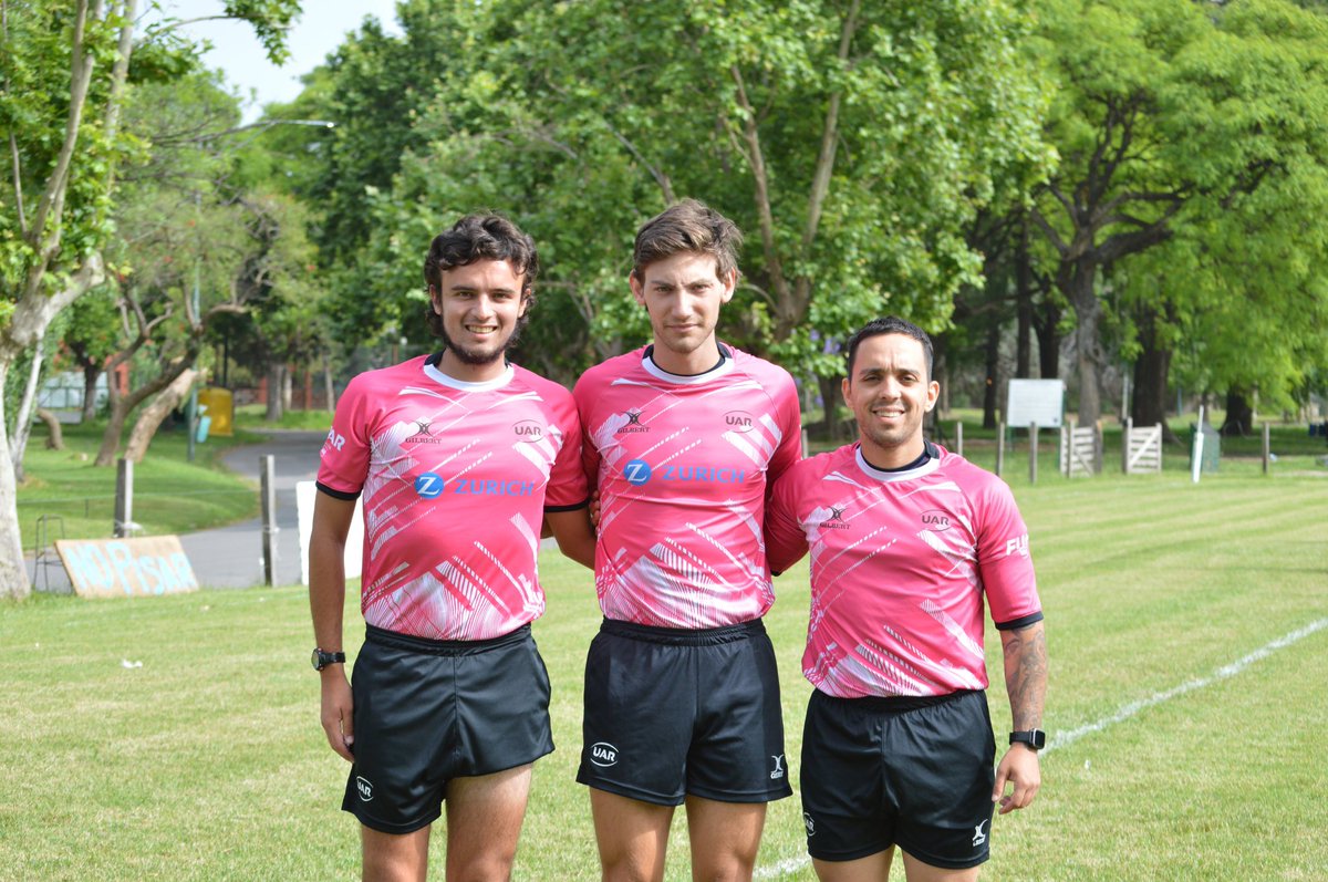 unionargentina's tweet photo. #Referato | ¡La terna! 🔛
Joaquín Lista Castro, Luca Solda y Francisco Tausch fueron los referees que impartieron justicia en la jornada de Las Yaguaretés en el Club Ciudad de Buenos Aires en el marco de la Concentración Nacional del seleccionado femenino.
#LaUniónDeTodos https://t.co/c7nruK6Hh8